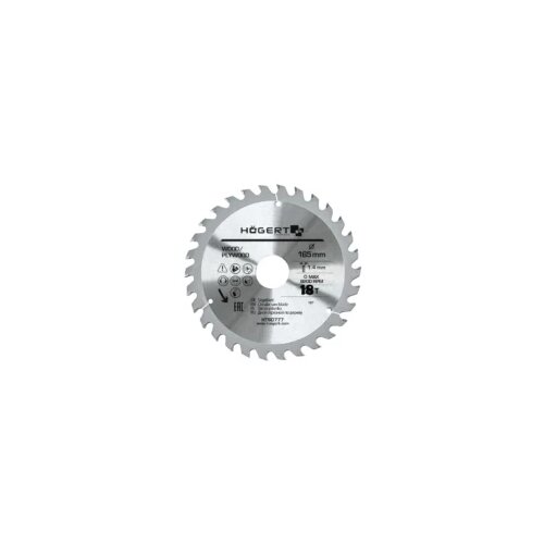 Hoegert list kružne pile/cirkulara za drvo 165 mm 18 Z HT6D776 Slike