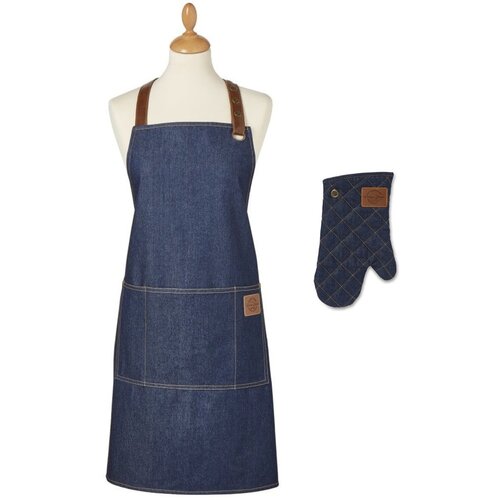 Cooksmart ® Predpasnik in kuhinjska rokavica v kompletu 2 ks Oxford Denim – Cene