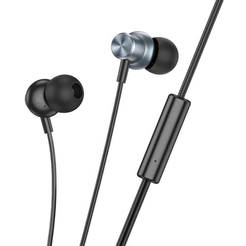  Zicane slusalice HOCO Dzek 3,5 mm sa mikrofonom M110 metalik sive Slike