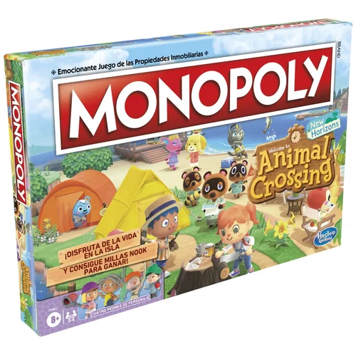 Hasbro Monopoly Gaming družabna igra Monopoly: Animal Crossing New Horizons - 8 Years Old - Zabavna igra za 2 do 4 igralce, večbarvna (F1661105), (20871081)