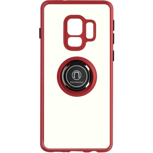 AVIZAR Ovitek za Samsung Galaxy S9 z držalom za prstan, hrbtna stran proti prstnim odtisom, združljiv z magnetnim stojalom - rdec, (20640090) Cene