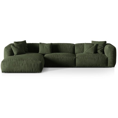 Micadoni Zelena kutna garnitura od bouclé tkanine (s lijevim kutom) Martina – Home Cijene