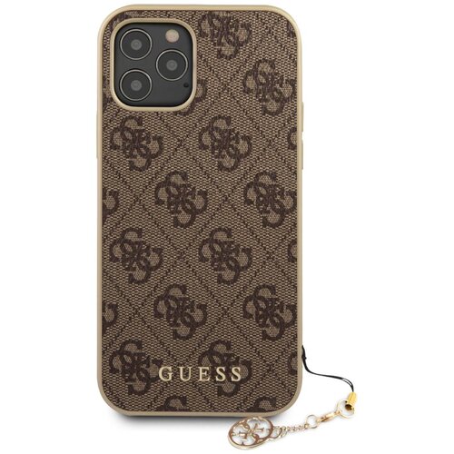 Guess Za&amp;scaron;?itni ovitek za iPhone 12/12 Pro z vzorcem 4G, Rjava, (21749398) Slike