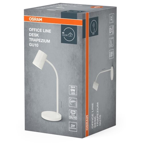 Osram Stona lampa DESK LINE 1xGU10/9W/230V bela Slike
