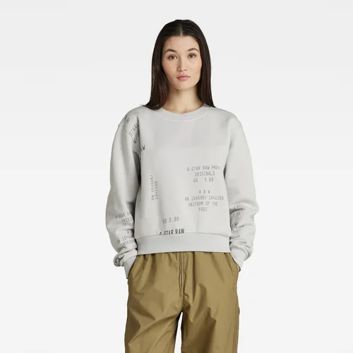 G-star Sweatshirt - Cropped ao loose sw wmn grey