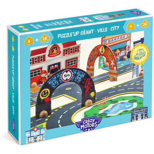 Djeco Avto Crazy Motors &ndash; Puzzl'Up Noro mesto &ndash; 34 kosov Cene