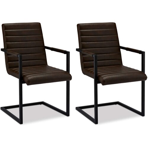 Furnhouse Garnitura 2 temno rjavih jedilnih stolov Fanny, (21151593) Slike