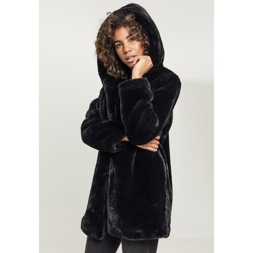 UC Ladies Women's Hooded Teddy Coat Black Cijene