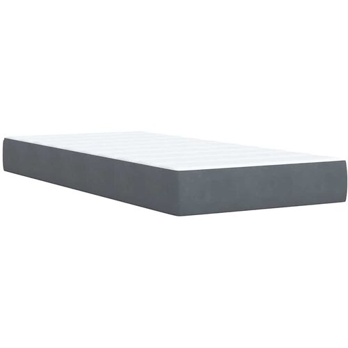 Box spring krevet s madracem tamnosivi 90x200 cm bar&amp;scaron;unasti Slike