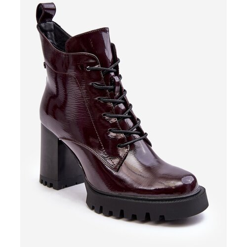 Kesi Patented ankle boots, insulated burgundy D&A Slike