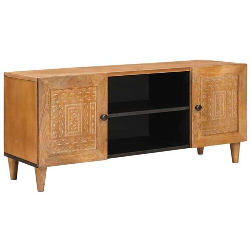 vidaXL TV ormar Svjetlosmeđa 105 x 33 x 46 cm masivno drvo manga Cijene