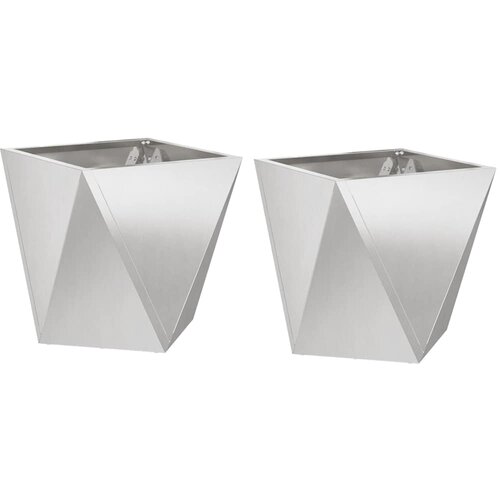  Sadilica 2 pcs Srebrno 30 x 30 x 30 cm Nehrđajući čelik Slike