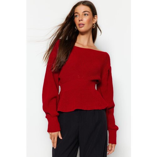 Trendyol Sweater - Red - Regular fit Slike