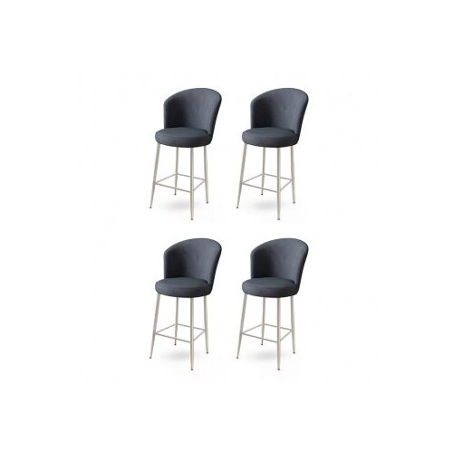 Hanah home set barskih stolica Fora, 4 dijela, antracit Cene