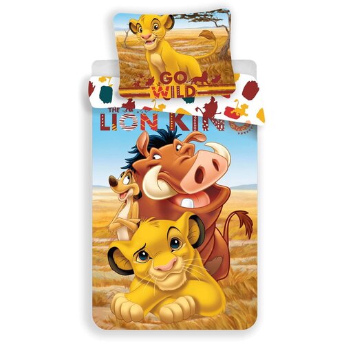 Jerry Fabrics Pamučna dječja posteljina za krevet za jednu osobu 140x200 cm Lion King &amp;ndash; Slike
