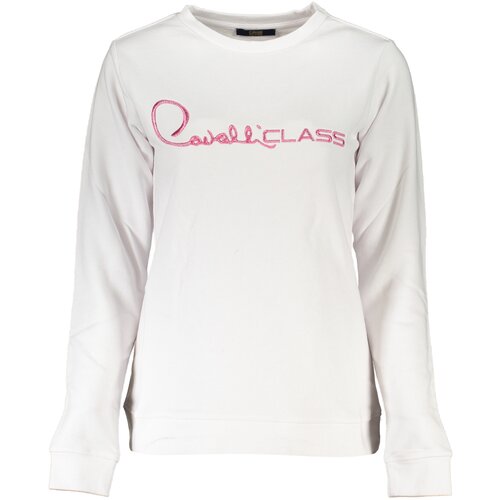 Cavalli Class WOMEN&#39;S WHITE SWEATSHIRT WITHOUT ZIP Cijene
