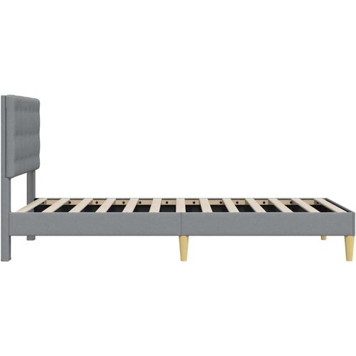  Okvir za krevet Svjetlosiva 100 x 200 cm Tkanina - Svjetlosiva 100 x 200 cm Slike