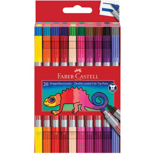  Flomaster &scaron;kolski 20boja obostrani Faber-Castell 151119 blister Cijene