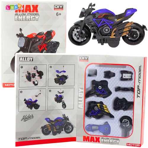  Metalni motor za sastavljanje 1:14 DIY - crno/plavi Cene