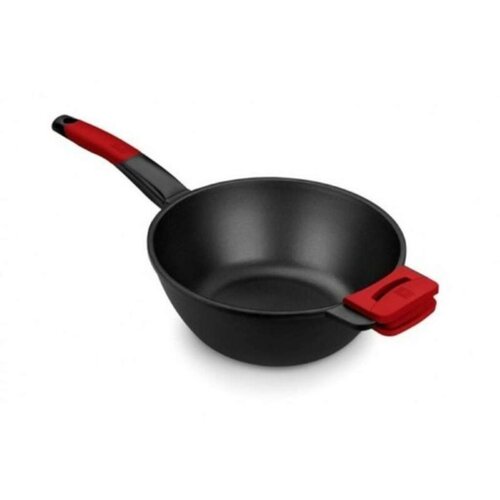  Tava za Wok BRA A412028 Crvena/Crna Ø 28 cm Nehrđajući Čelik (1 kom.) (Ø 28 cm) Cijene
