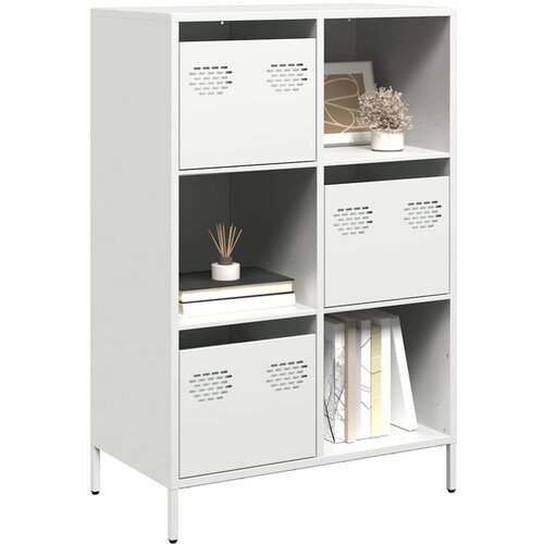 vidaXL Visoka komoda bijela 68x39x103,5 cm čelična Cijene