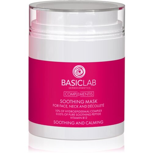 BasicLab Dermocosmetics Complementis umirujuća maska za crvenu i nadraženu kožu lica 50 ml Slike