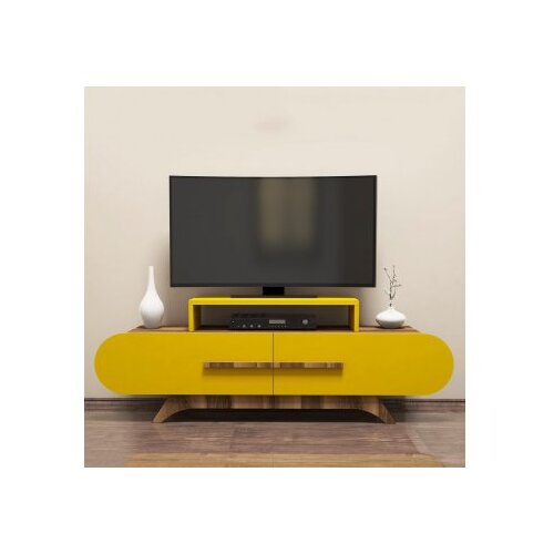 Hanah home Stalak za televizor, Rose - Walnut, Yellow Cijene
