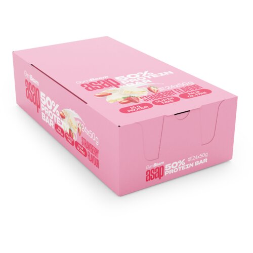 GymBeam 50% Protein Bar 24 x 50 g jagoda Cene