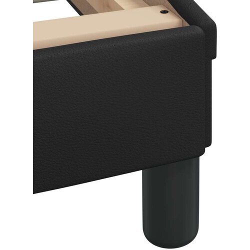 VidaXL krevet s madracem crni 80 x 200 cm od umjetne kože Slike
