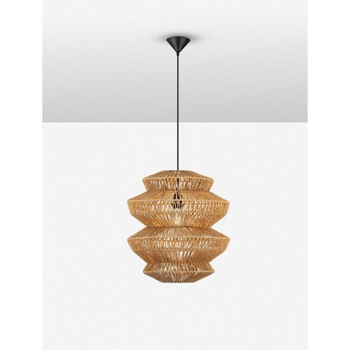 Nova Luce Viseča svetilka iz vrvi v naravni barvi &amp;oslash; 40 cm Nua &amp;ndash; Slike