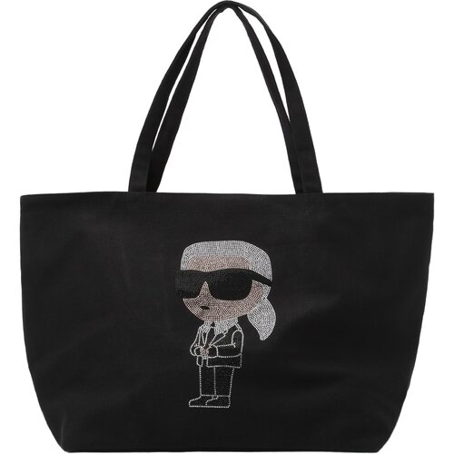 Karl Lagerfeld Shopper torba &amp;#039;Ikon&amp;#039; svijetlosiva / crna Slike