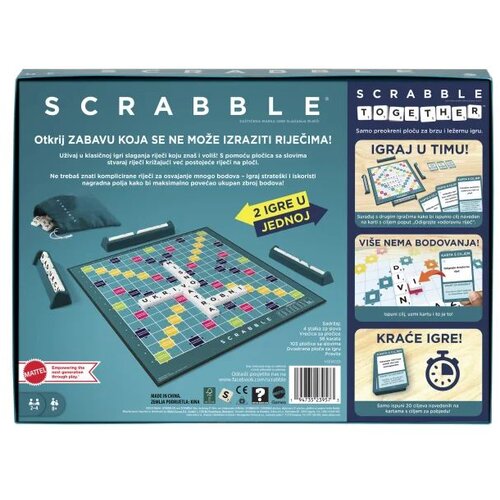 Mattel family scrabble original 2u1 Slike