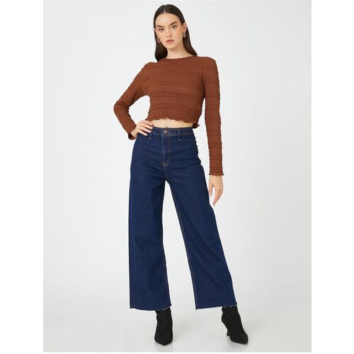 Koton Cotton Jeans Wide Crop Leg by Sandra Culotte Jean Slike