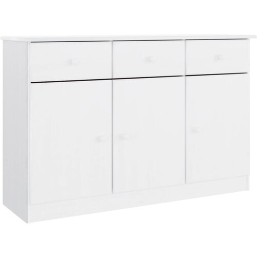 Maison Chic Komoda - Predalnik ALTA bela 112x35x73 cm trdna borovina, (21719922) Cene