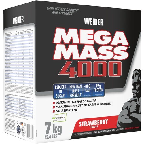 Weider Gainer Giant Mega Mass 4000 7000 g jagoda Slike