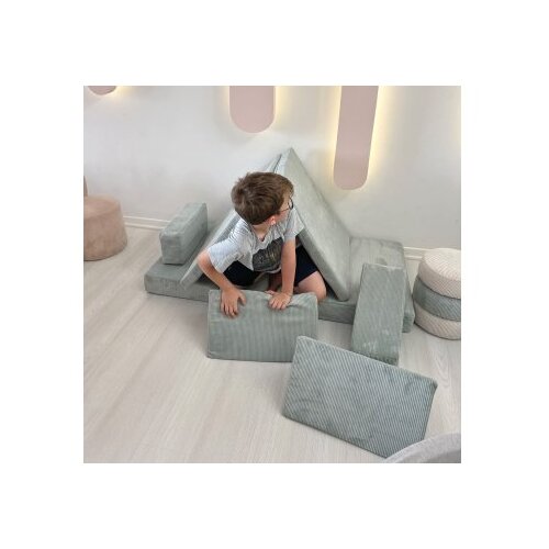Atelier Del Sofa puzzle - blue blue 2-Seat sofa-bed Cene