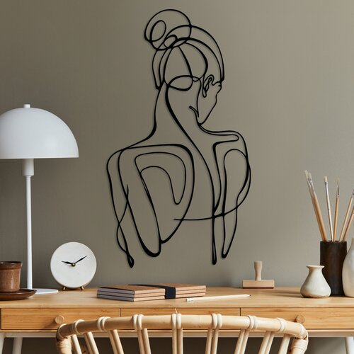 Wallity Zidna dekoracija Sorella-1, 34x61 cm, 1,5 mm, crna Cene