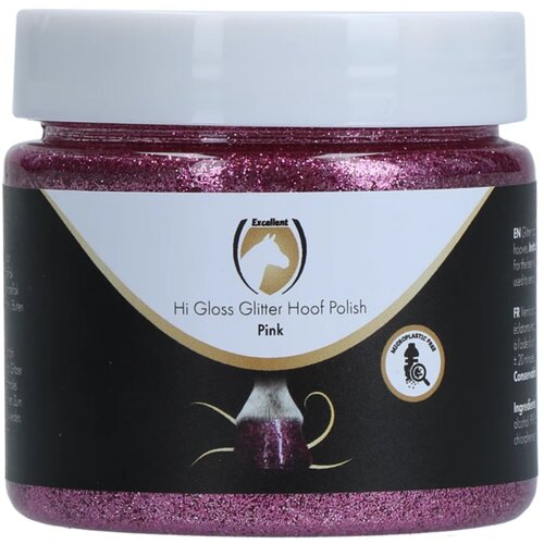 Hofman Animal Care Glitter lak za kopita 'Excellent Horse Hi Gloss Glitter' - Roza Cene