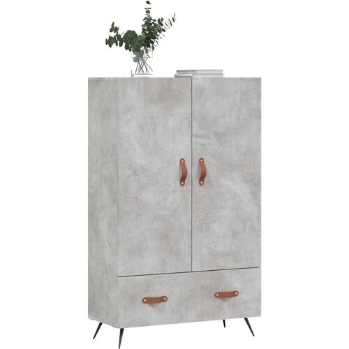 VidaXL Visoka komoda boja betona 69 5 x 31 x 115 cm konstruirano drvo Slike