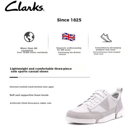  Clarks Muške patike, Bele Cene