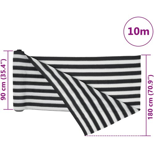  Mreža za privatnost antracit-bijela 1,8 x 10 m HDPE 150 g/m&amp;sup2; Slike