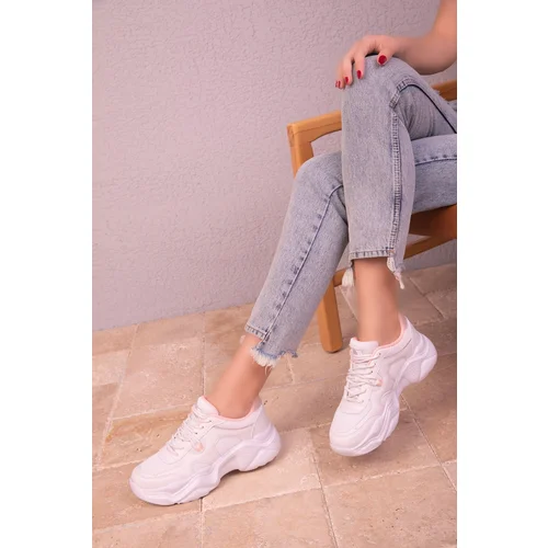 Soho White-Powder Women's Sneaker 18240