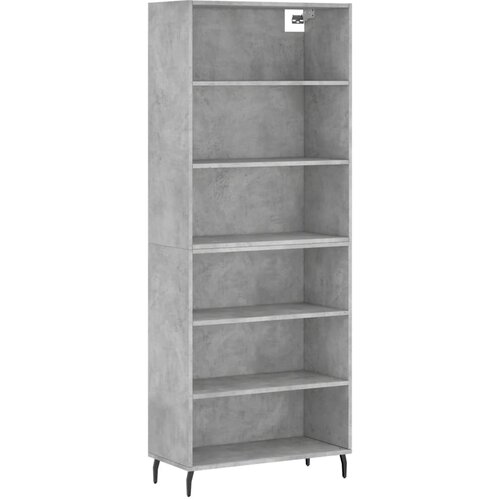 Maison Chic Visoka Komoda - Predalnik betonsko siva 69,5x32,5x180 cm inženirski les, (21719388) Cene
