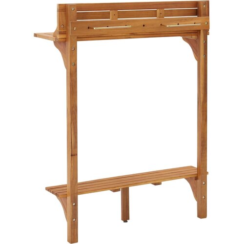  barski stol 90x37x122,5 cm masivno bagremovo drvo Slike