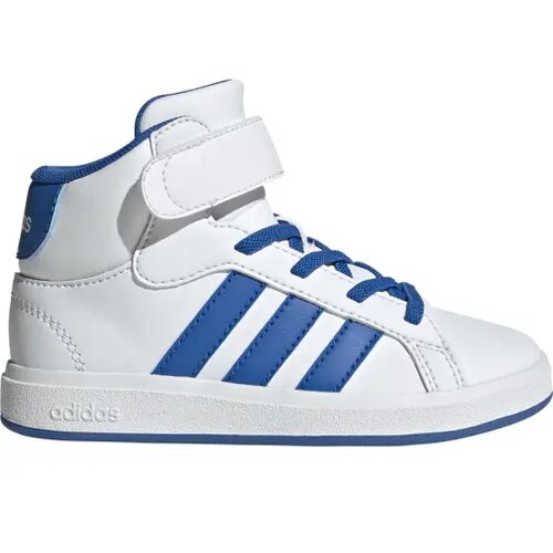 Adidas patike za dečake grand court mid ftwwht/broyal/broyal, bele Slike