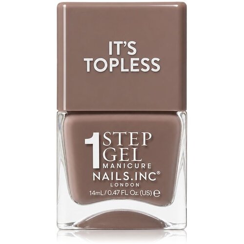 Nails Inc. It&amp;rsquo;s Topless 1 Step Gel Nail Polish (Megan) 14 ml Slike