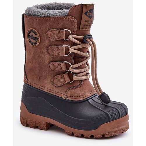 Kesi High Warm Children&amp;#039;s Snow Boots with Drawstring Lee Cooper Brown Slike