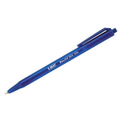 Bic hemijska olovka round stick click plava Cene