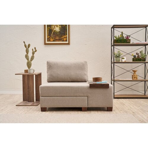 Atelier Del Sofa Perenna Linen Right fotelja na razvlačenje 116 × 83 × 93 cm, krem Cene