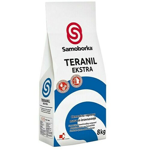 Samoborka Masa za fino zaglađivanje povr&amp;scaron;ina Teranil (Cement, 8 kg) Slike